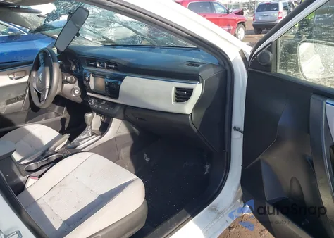 2016 Toyota Corolla Le z USA, uszkodzony, nr VIN 2T1BURHE4GC498320